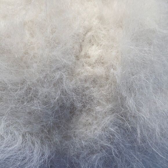 HAND CRAFTED New Fur Ivory White Cream Tone Nuetral Hand Knit Cruelty Free Hat - Picture 14 of 16